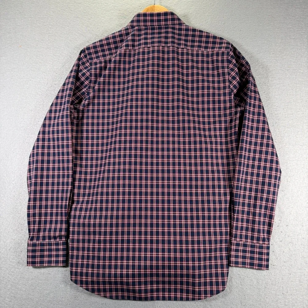 Banana Republic Slim Fit Non Iron Plaid Button Down Shirt Mens‎ Size Medium